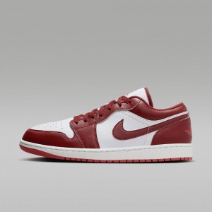 Nike Air Jordan 1 Low SE Mens Shoes White / Red | 139825-FKU