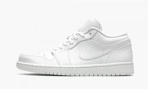 Nike Air Jordan 1 Low 'Triple White' Mens Shoes White | 769532-UJW