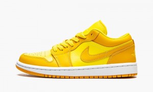 Nike Air Jordan 1 Low 'Yellow Strike' Womens Shoes Yellow / White | 905148-YSK