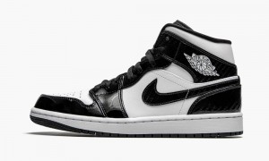 Nike Air Jordan 1 Mid 'All-Star 2021' Mens Shoes Black / White | 019567-DCR