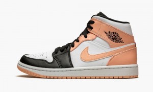 Nike Air Jordan 1 Mid 'Crimson Tint' Mens Shoes Red / White / Black | 483025-EHD