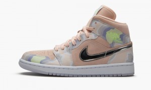 Nike Air Jordan 1 Mid SE 'P(Her)spective' Womens Shoes Coral | 693014-OUR