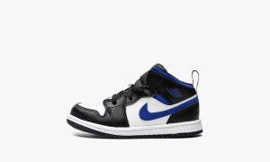 Nike Air Jordan 1 Mid TD 'Game Royal' Kids Shoes White / Blue / Black | 914603-YPH