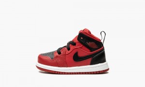 Nike Air Jordan 1 Mid (TD) 'Gym Red' Kids Shoes Red / Black / White | 831624-YUQ