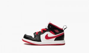 Nike Air Jordan 1 Mid TD 'Very Berry' Kids Shoes Black / White | 824709-GSN