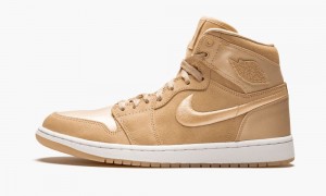 Nike Air Jordan 1 RET High 'Season of Her - Ice Peach' Womens Shoes Coral / White / Metal Gold | 168305-KYJ