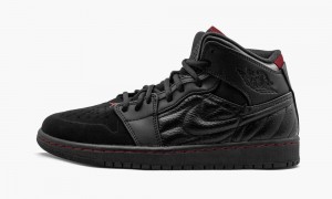 Nike Air Jordan 1 Retro 99 'Last Shot' Mens Shoes Black / Red | 924051-BYM