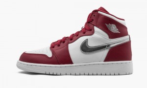 Nike Air Jordan 1 Retro High BG 'Silver Medal' Kids Shoes Red / Metal / White | 316205-CPM