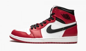 Nike Air Jordan 1 Retro High 'Chicago' Mens Shoes White / Red / Black | 987236-LQJ