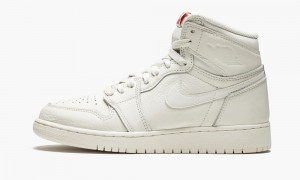 Nike Air Jordan 1 Retro High OG BG Kids Shoes Red / White | 705814-AZK