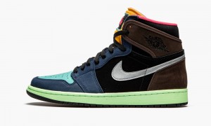 Nike Air Jordan 1 Retro High OG 'Bio Hack' Mens Shoes Blue / Black / Brown | 478690-WKF