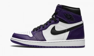 Nike Air Jordan 1 Retro High OG 'Court Purple 2.0' Mens Shoes Purple / White / Black | 086927-LEU