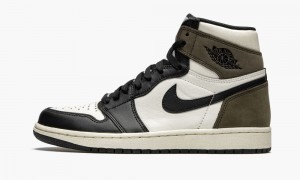 Nike Air Jordan 1 Retro High OG 'Dark Mocha' Mens Shoes Dark Beige / Black | 927064-AJI