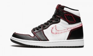 Nike Air Jordan 1 Retro High OG 'Defiant Yellow' Mens Shoes White / Black / Red | 837450-YTN