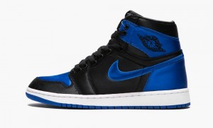 Nike Air Jordan 1 Retro High OG EP 'Satin' Mens Shoes Black / Royal / White | 265470-FXL