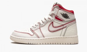 Nike Air Jordan 1 Retro High OG GS 'Phantom' Kids Shoes Black / Red / White | 184590-EWP