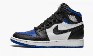 Nike Air Jordan 1 Retro High OG GS 'Royal Toe' Kids Shoes Black / White / Royal / Black | 034912-ZJE