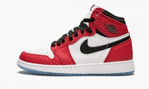 Nike Air Jordan 1 Retro High OG GS 'Spider-Man Origin Story' Kids Shoes Red / Black / White / Blue | 618497-YES