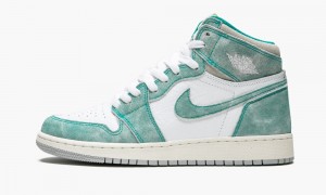 Nike Air Jordan 1 Retro High OG GS 'Turbo Green' Kids Shoes Green / White | 945036-ALH