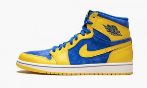 Nike Air Jordan 1 Retro High OG 'Laney' Mens Shoes Royal / White | 475683-BFH