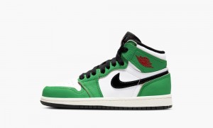 Nike Air Jordan 1 Retro High OG PS 'Lucky Green' Kids Shoes Green / White / Black | 680921-PYL