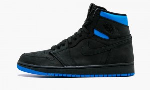 Nike Air Jordan 1 Retro High OG Q54 'QUAI54' Mens Shoes Black / Blue | 193720-XZA