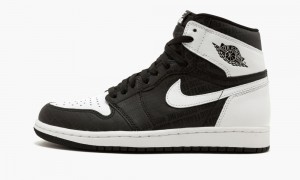 Nike Air Jordan 1 Retro High OG 'RE2PECT' Mens Shoes Black / White | 074189-ZMI