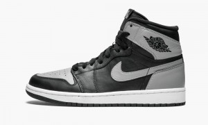 Nike Air Jordan 1 Retro High OG 'Shadow' Mens Shoes Black / Grey | 503682-OPK