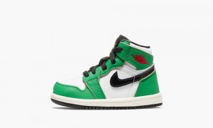 Nike Air Jordan 1 Retro High OG TD 'Lucky Green' Kids Shoes Green / White / Black | 379254-RTN