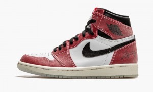 Nike Air Jordan 1 Retro High OG 'Trophy Room - Chicago' Mens Shoes White / Royal | 437168-ADB