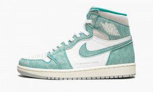 Nike Air Jordan 1 Retro High OG 'Turbo Green' Mens Shoes Green / White | 168427-DSX