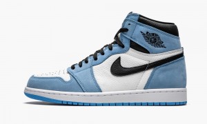 Nike Air Jordan 1 Retro High OG 'University Blue' Mens Shoes White / Blue / Black | 612359-IMB