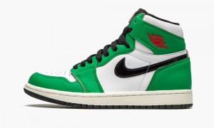 Nike Air Jordan 1 Retro High OG WMN 'Lucky Green' Womens Shoes Green / White / Black | 057194-NRM