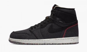 Nike Air Jordan 1 Retro High OG Zo 'Space Hippie' Mens Shoes Black / Grey / Red | 734510-NFS