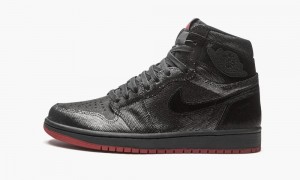 Nike Air Jordan 1 Retro High 'SP Gina - Special Box' Mens Shoes Black / Red | 490876-UQF