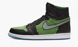 Nike Air Jordan 1 Retro High Zoom 'Zen Green' Mens Shoes Green / Black | 109874-IJN