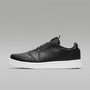 Nike Air Jordan 1 Retro Low Slip Mens Shoes Black / White | 869140-HBZ