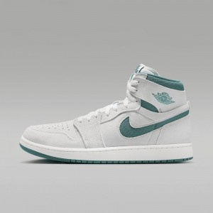 Nike Air Jordan 1 Zoom CMFT 2 Mens Shoes White / Green | 480516-LTZ