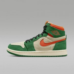 Nike Air Jordan 1 Zoom CMFT 2 Mens Shoes Green / Orange | 870146-SLN