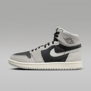 Nike Air Jordan 1 Zoom CMFT 2 Mens Shoes Black / Grey | 358216-MPB