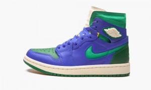 Nike Air Jordan 1 Zoom CMFT 'Aleali May - Califia' Womens Shoes Royal / Green | 492867-MWU