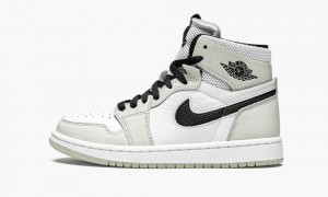 Nike Air Jordan 1 Zoom CMFT 'Light Bone' Womens Shoes Black / White | 524130-VPQ