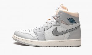 Nike Air Jordan 1 Zoom CMFT 'London' Mens Shoes Grey / White | 947286-RNE