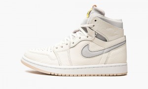 Nike Air Jordan 1 Zoom CMFT 'Pearl White' Womens Shoes White | 768540-TAI