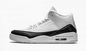 Nike Air Jordan 3 Retro SP 'Fragment' Mens Shoes White / Black | 951037-FKR