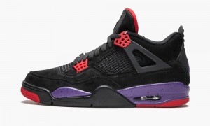 Nike Air Jordan 4 Retro NRG 'Raptors' Mens Shoes Black / Purple | 951340-PBY