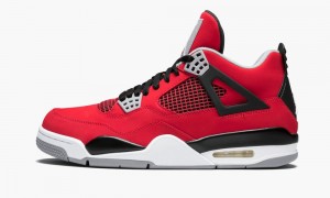 Nike Air Jordan 4 Retro 'Toro Bravo' Mens Shoes Red / White / Black / Grey | 871540-RTK