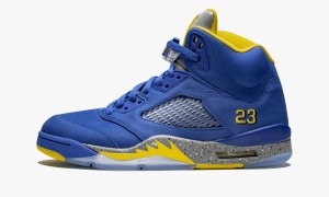 Nike Air Jordan 5 Retro 'Laney Varsity Royal' Mens Shoes Royal / Light Grey | 679132-UWH