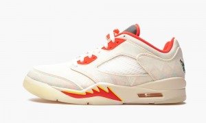 Nike Air Jordan 5 Retro Low 'Chinese New Year 2021' Mens Shoes Red / Yellow | 768293-TSV