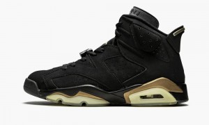 Nike Air Jordan 6 DMP 'DMP' Mens Shoes Black / Gold | 842763-KJM